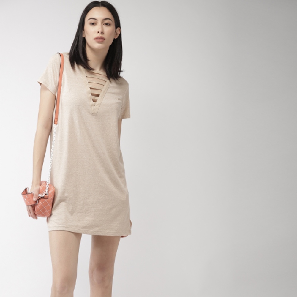 NWT Solid Mini T-shirt Dress